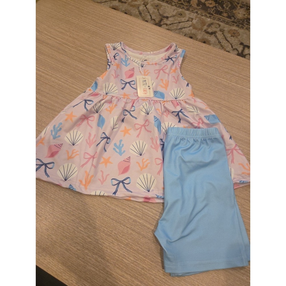 Pete & Lucy Shell‎ Belle 2 Piece Set Girls Size 3T
